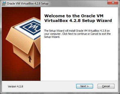 presentazione dell'installatore di VM VirtualBox